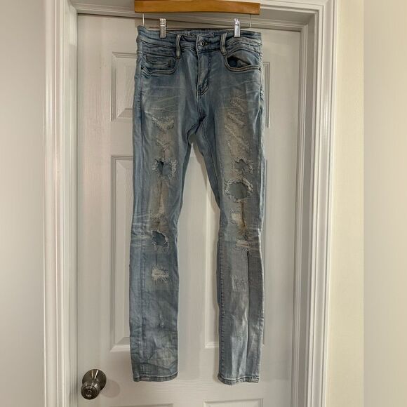 Crysp Distressed denim jeans size 28 - Picture 1 of 4